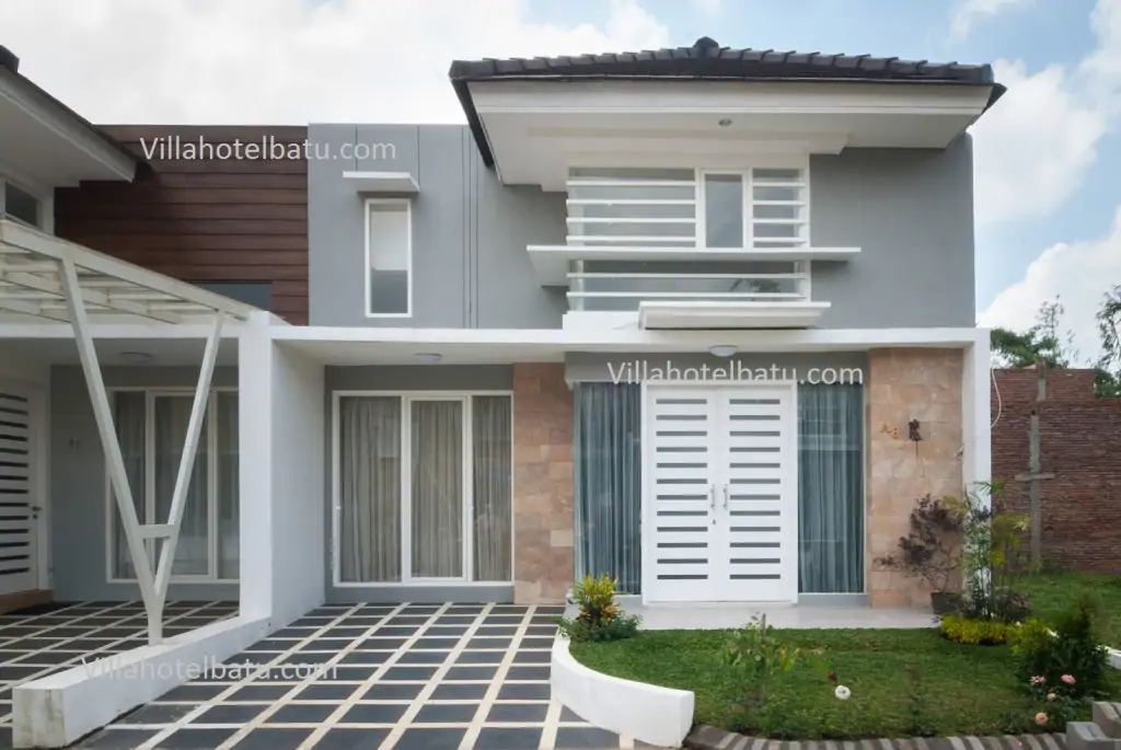 The Villa White Batu Tampak Depan