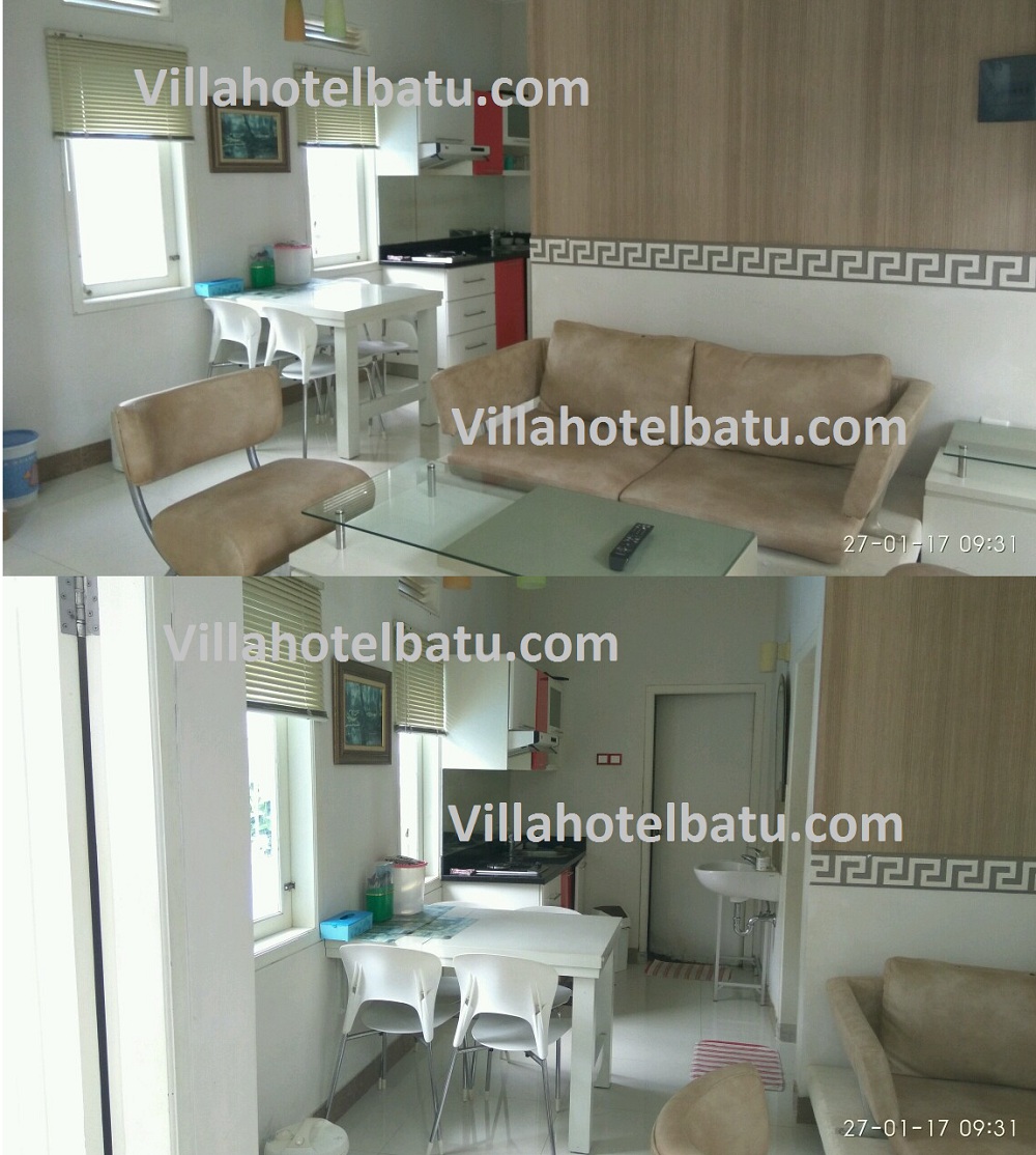 Villa 2 kamar kolam renang di batu